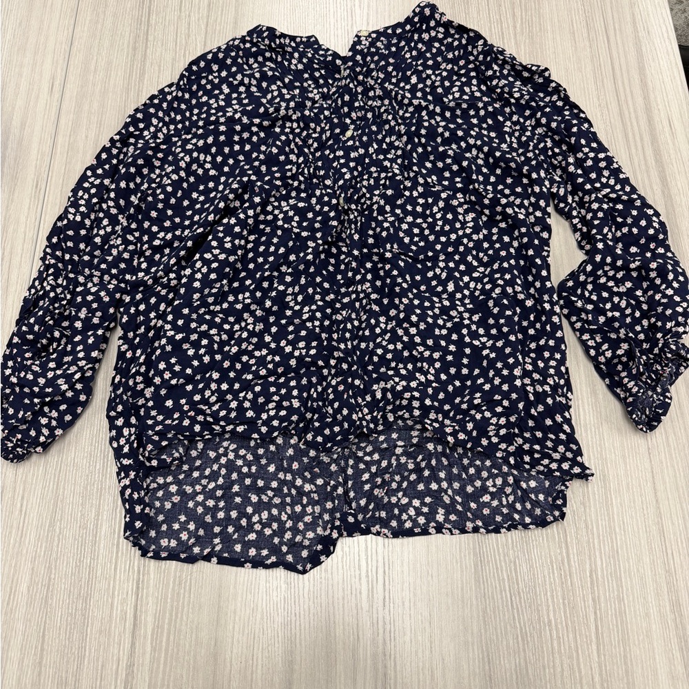 Gap Navy Floral Women's Top